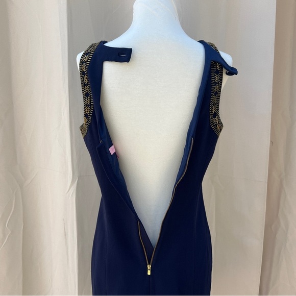 Lilly Pulitzer Size 2 Chrissy Sleeveless Beaded classy Shift Dress - Picture 14 of 16